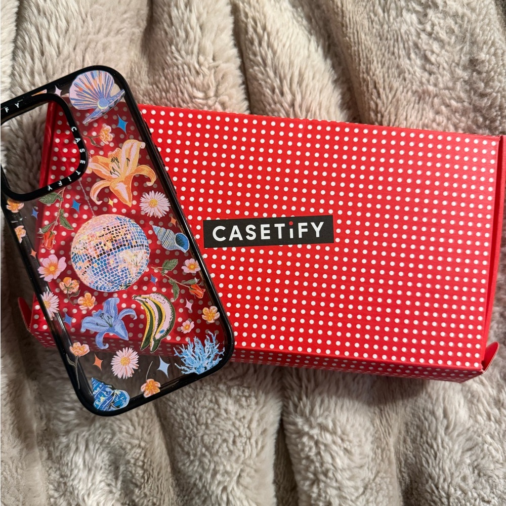 Casetify Floral iPhone Case - Black